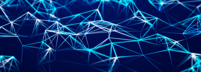 Digital technology background. Network connection dots and lines. Futuristic background for presentation design. 3d