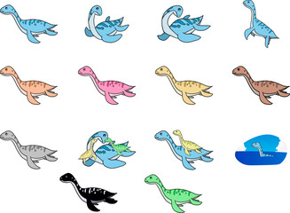 首長竜(プレシオサウルス)セット