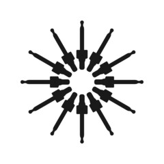 Radial Oil Droppers Pipette Dispenser Icon