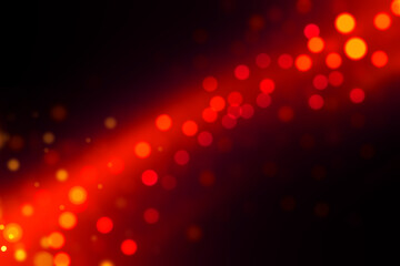 Festive golden luminous background with lights bokeh. Abstract glowing bokeh lights - 501422554