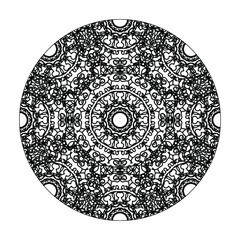 Hand drawn mandala. decoration in ethnic oriental  doodle ornament.