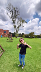 Obraz premium Boy in sunglasses