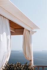 Balkony in Santorini, Greece, Cyclades