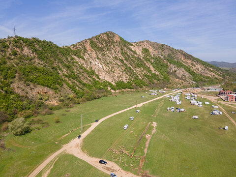 Aerial view of Kozhuh Mountain, Bulgaria