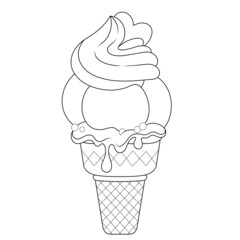 strawberry ice cream sketch