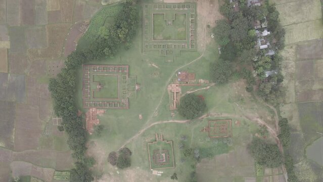 background with a pattern - Vasu bihar aerial in bangladesh - d- log aerial footage