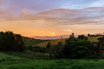 Fototapeta premium Paisagens Serra da Mantiqueira - Pindamonhangaba