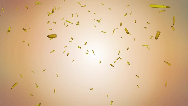 Flight of bullet on green screen Bullets falling Down with Luma Matte Background. War Concept. Professional Cinematic. gun weapon army military firearm isolated ranger metal war protection