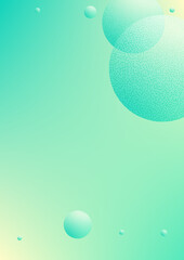 Cover fluid with round shapes