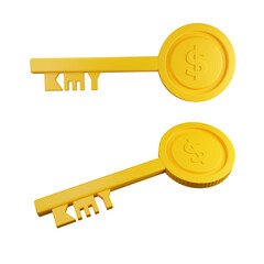 key 3d render