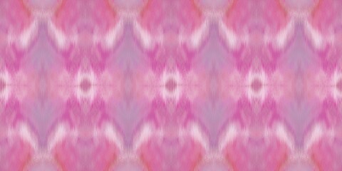 Fototapeta premium Geometric summer ombre tie dye batik stripe border pattern. Seamless shibori space dyed striped effect fashion trim edging. Washed out boho beach wear ribbon endless tape.