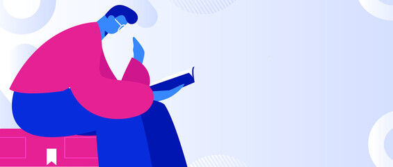 Reading leads to knowledge vector concept illustration
