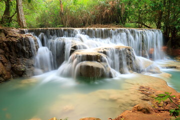 Waterfall at Vang Vieng, Laos.