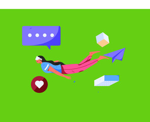 Reading leads to knowledge vector concept illustration
