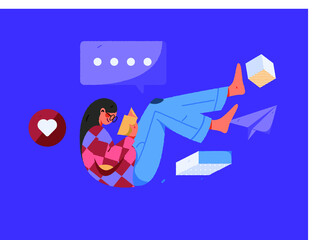 Reading leads to knowledge vector concept illustration
