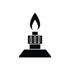 Bunsen burner icon design isolated on white background