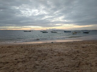 sunset on the beach