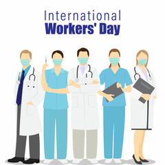 vector illustration day for international worker day/ labor day