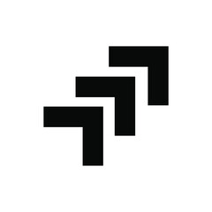 triple arrow icon for website