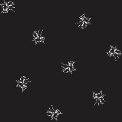 Brush Strokes Tropical Leaf Seamless Pattern Design