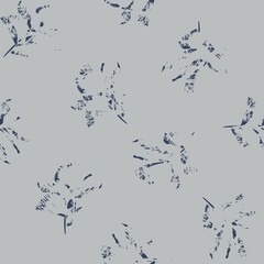 Brush Strokes Tropical Leaf Seamless Pattern Design