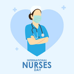 vector illustration for international nurse day.