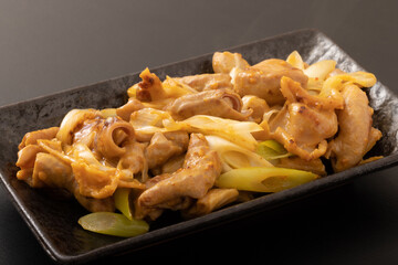 ねぎ味噌ホルモン焼き