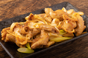 ねぎ味噌ホルモン焼き