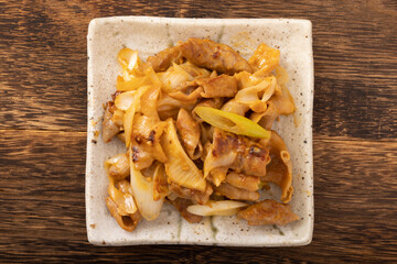 ねぎ味噌ホルモン焼き