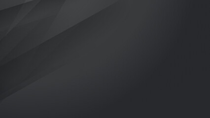 Fototapeta premium Abstract black grey geometric light triangle line shape with futuristic concept presentation background