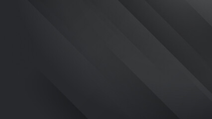 Abstract black grey geometric light triangle line shape with futuristic concept presentation background