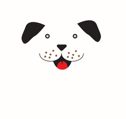 adorable, animal, art, baby, background, black, care, cartoon, character, collection, concept, cute, design, dog, doggy, domestic, face, flat, food, friend, graphic, happy, head, heart, icon