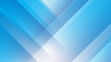 Abstract light blue white geometric light triangle line shape with futuristic concept presentation background