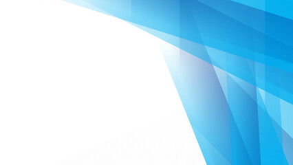 Abstract light blue white geometric light triangle line shape with futuristic concept presentation background