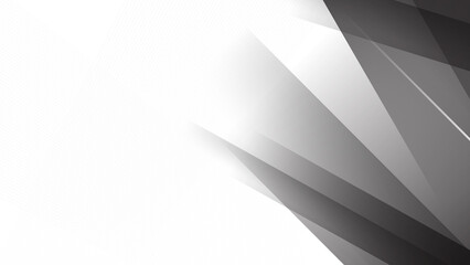 Abstract black and white light silver technology background vector. Modern diagonal presentation background.