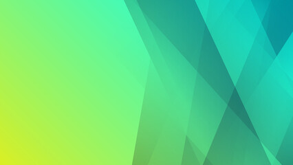 Abstract green yellow geometric light triangle line shape with futuristic concept presentation background