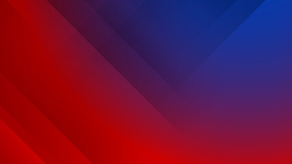 Abstract blue red light silver technology background vector. Modern diagonal presentation background.