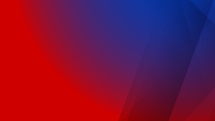 Abstract blue red geometric light triangle line shape with futuristic concept presentation background