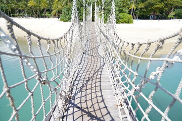 Palawan Beach|net suspension bridge