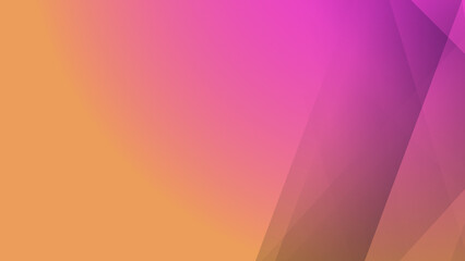 Abstract pink yellow orange geometric light triangle line shape with futuristic concept presentation background