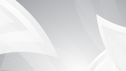 Abstract white grey background. Vector abstract graphic design banner pattern presentation background web template.