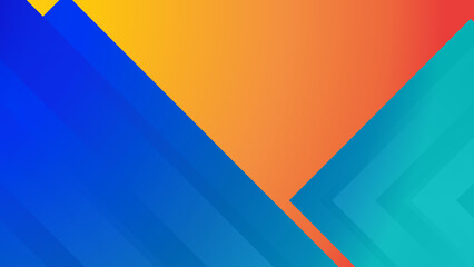 Abstract orange blue vector technology background, for design brochure, website, flyer. Geometric orange blue wallpaper for poster, certificate, presentation, landing page