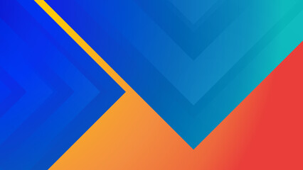 Modern orange blue corporate abstract technology background. Vector abstract graphic design banner pattern presentation background web template.