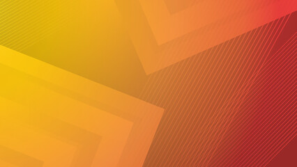 Abstract orange yellow gradient geometric light triangle line shape with futuristic concept presentation background