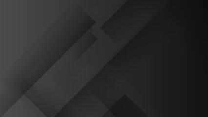 Abstract black grey 3d vector technology background, for design brochure, website, flyer. Geometric black grey 3d wallpaper for poster, certificate, presentation, landing page