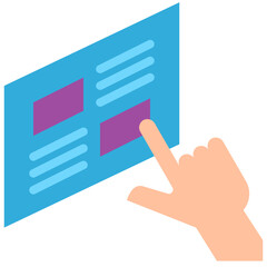 assisted reality flat icon