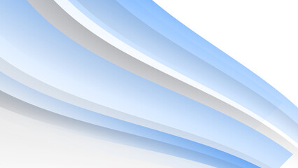 Abstract light blue and white wave light silver technology background vector. Modern diagonal presentation background.
