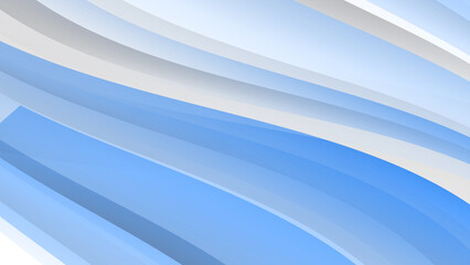 Fototapeta premium Abstract light blue and white wave geometric light triangle line shape with futuristic concept presentation background