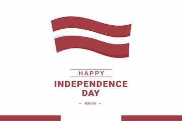 Latvia Independence Day. Vector Illustration. The illustration is suitable for banners, flyers, stickers, cards, etc.