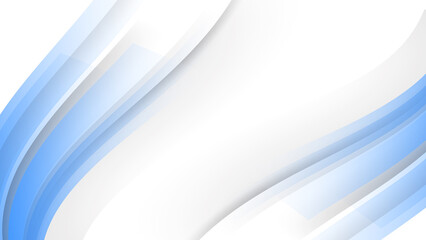 Abstract light blue and white wave background. Vector abstract graphic design banner pattern presentation background web template.